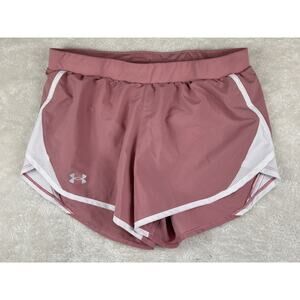 Under Armour Women's Fly By 2.0 Running Shorts Size Medium Pink 1350196